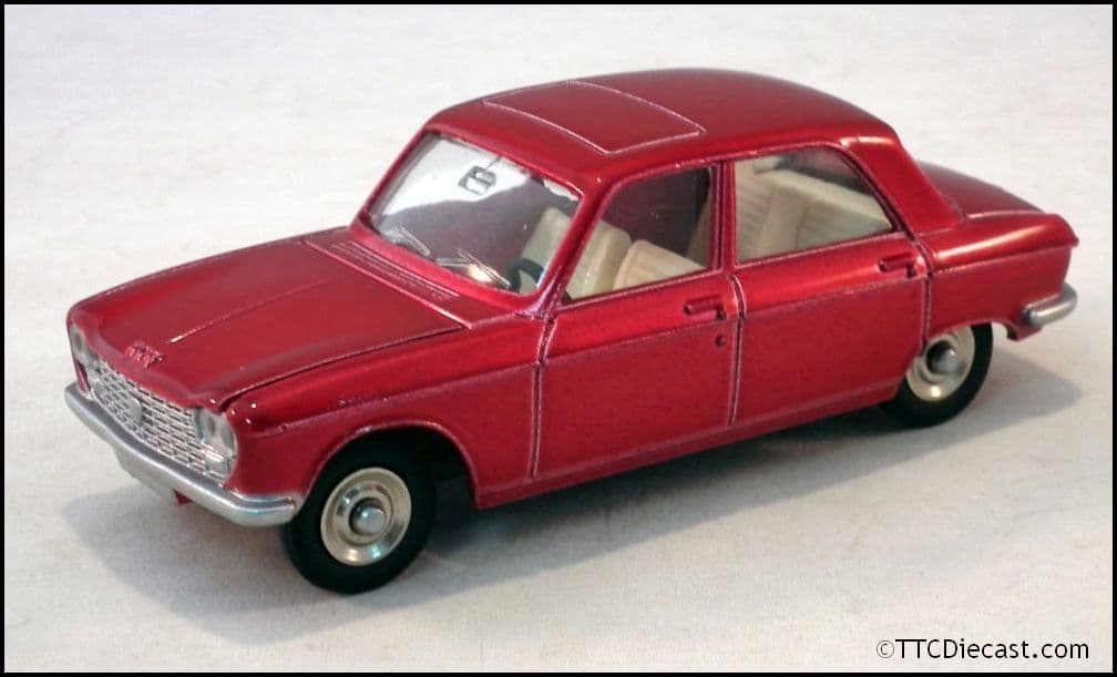 Dinky toys atlas Peugeot 204 rouge, dinky ref 510