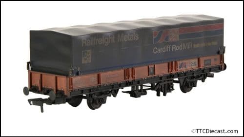 EFE Rail E87045 BR SEA Wagon BR R/freight Red (Cardiff Rod Mill) w/Hood [Weathered] *LAST FEW*