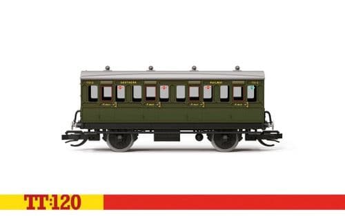 Hornby TT4051 SR 4 Wheel Coach 1st Class 1/120 Scale *PRE ORDER £31.49*