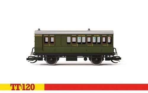 Hornby TT4053 SR 4 Wheel Coach 3rd Class Brake 1/120 Scale *PRE ORDER £31.49*