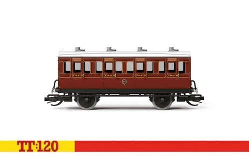 Hornby TT4055 LB&SCR 4 Wheel Coach 1st Class 1/120 Scale *PRE ORDER £31.49*