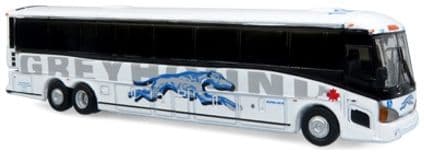 Iconic Replicas 1600570 MCI D4505 Coach Greyhound Canada Shadow Trim, 1/160 Scale