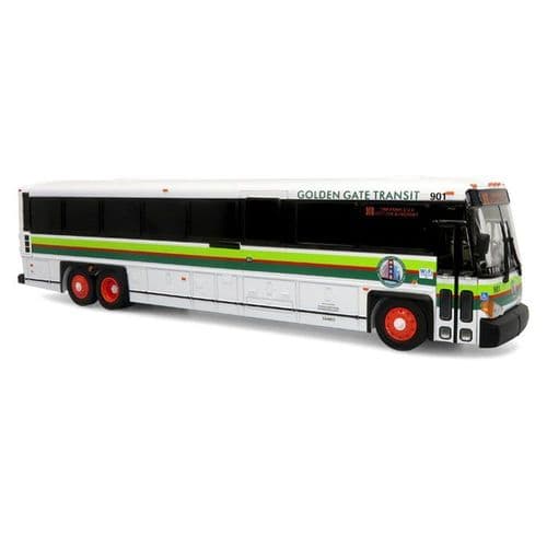 Iconic Replicas 500540 MCI D4500CT Coach: Golden Gate ABS Plastic 1/50 Scale - PRE ORDER £65.69