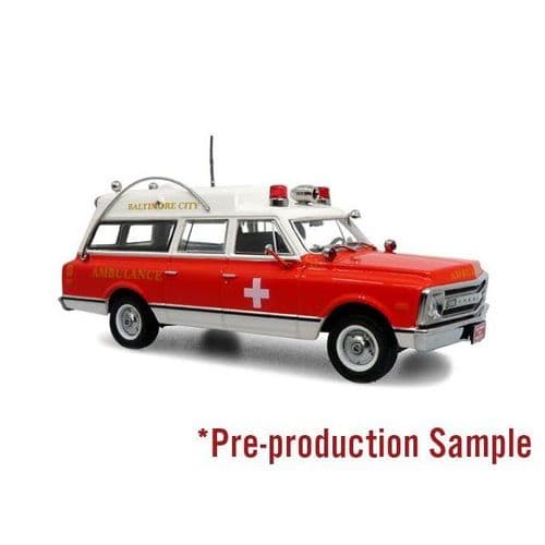Iconic Replicas 500550 Chevrolet C-10 Ambulance: Baltimore City 1/50 Scale - PRE ORDER £79.19