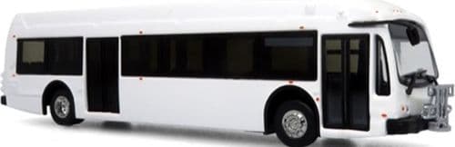Iconic Replicas 870243 Proterra ZX5 Electric Transit Bus 2021 Blank White, 1:87 Scale