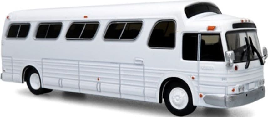 Iconic Replicas 870288 GM PD4107 Buffalo Coach 1966 Blank White 1 87 Scale