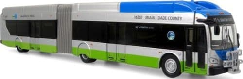 Iconic Replicas 870312 NFI Xcelsior XN60 Aerodynamic Miami Dade Transit, 1:87 Scale