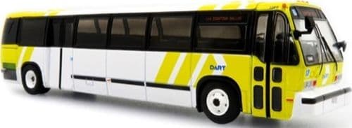Iconic Replicas 870319 TMC RTS Transit Bus 1999 DART Dallas Area Rapid Transit *PRE ORDER £41.39*