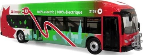 Iconic Replicas 870337 NFI Xcelsior Charge NG Transit Bus Ottawa OCTranspo 1:87 Scale *LAST FEW*