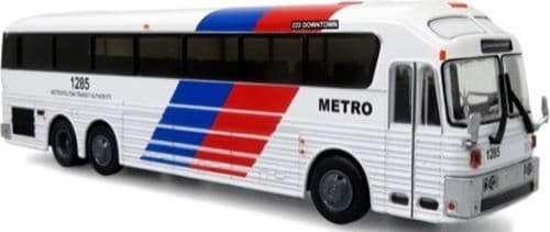 Iconic Replicas 870358 Eagle Model 10 Coach 1984 Houston Metropolitan 1/87 Scale *PRE ORDER £41.39*