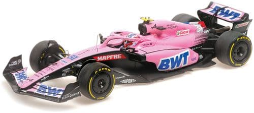 Minichamps MIN 117 220131 BWT Alpine F1 Team A522 Esteban Ocon Bahrain GP 2022 1/18 Scale PRE ORDER