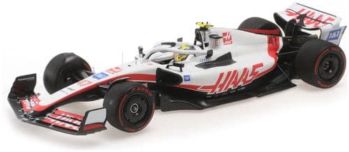 Minichamps MIN 117 220147 Haas F1 Team VF-22 Mick Schumacher Bahrain GP 2022 1/18 Scale PRE ORDER
