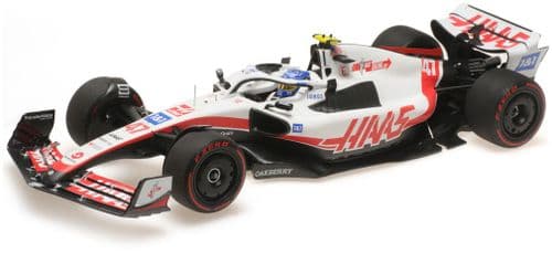 Minichamps MIN 117 222147 Haas F1 Team VF-22 Mick Schumacher Brazilian GP 2022 1/18 Scale PRE ORDER