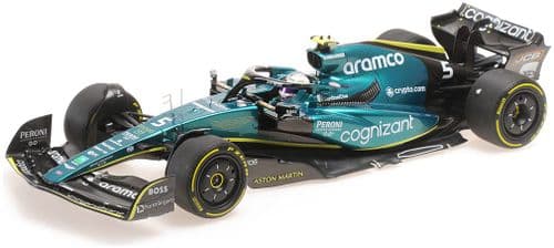 Minichamps MIN 117 222205 Aston Martin Aramco Cognizant F1 AMR22 S. Vettel Last Race Abu Dhabi GP 22