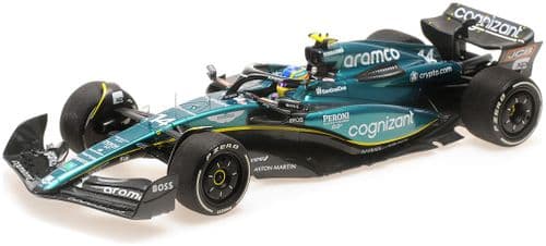 Minichamps MIN 117 230114 Aston Martin Aramco Cognizant F1 AMR23 Fernando Alonso 2023 1/18 Scale