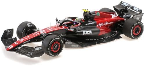 Minichamps MIN 117 230124 Alfa Romeo F1 Team Stake C43 Guanyu Zhou 2023 1/18 Scale PRE ORDER