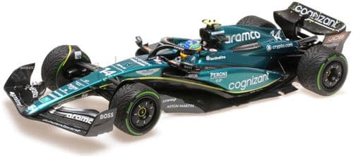 Minichamps MIN 117 230714 Aston Martin AMR23 Fernando Alonso 2nd Monaco 2023 1/18 Scale PRE ORDER