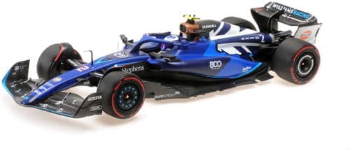 Minichamps MIN 117 231102 Williams Racing FW45 Logan Sargeant Williams 800th GP British GP 2023 1/18