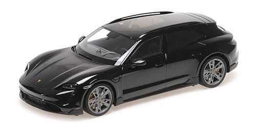 Minichamps MIN 155 069300 Porsche Taycan Cross Tourismo Turbo S 2021 Black (Sealed Body) 1/18 Scale