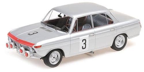 Minichamps MIN 155 652903 BMW 1800 TISA BMW Glemser/ICKX Spa 24 Hours 1965 1/18 Scale