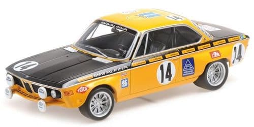 Minichamps MIN 155 702714 BMW 2800 CS - BMW Alpina ? Huber/Kelleners Winners 24H Spa 1970