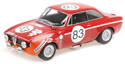 Minichamps MIN 155 722283 Alfa Romeo GTA 1300 Junior Autodelta Facetti/Truci Spa 24H 1972 1/18 Scale