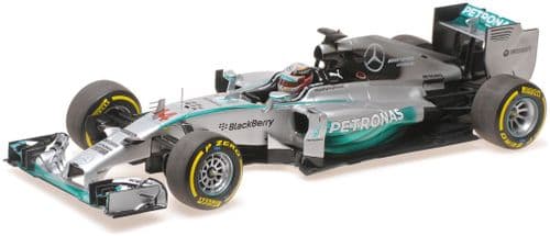 Minichamps MIN 186 140044 Mercedes AMG Petronas F1 Team W05 Lewis Hamilton World Champion 2014 1/18