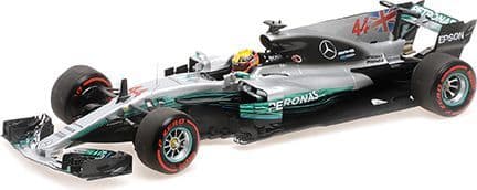 Minichamps MIN 186 170044 Mercedes AMG Petronas F1 Team F1 W08 EQ Power+ Lewis Hamilton World Champ