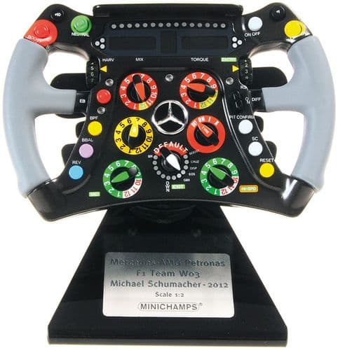 Minichamps MIN 251 120007 Mercedes AMG Petronas Steering Wheel F1 Team W03 Michael Schumacher 2012
