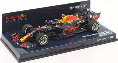 Minichamps MIN 410 210811 Red Bull Racing RB16B S.Perez 3rd French GP 2021 1/43 Scale