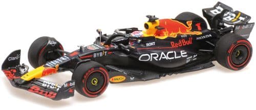 Minichamps MIN 410 231801 Oracle Red Bull Racing RB19 Max Verstappen 2nd Sprint Qatar GP 2023 WC