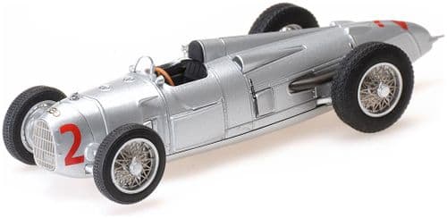 Minichamps MIN 410 342002 Auto Union Typ A Langheck - Hermann Zu Lei 1/43 Scale