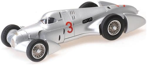 Minichamps MIN 410 354003 Auto Union Typ B Avus-Rennen - 3? Hermann 1/43 Scale