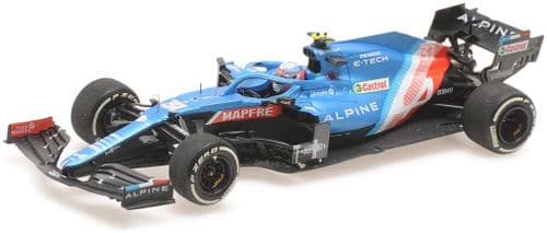 Minichamps MIN 417 211231 Alpine F1 Team A521 Esteban Ocon Winner Hungarian GP 2021 1/43 PRE ORDER