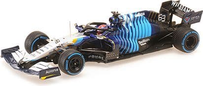 Minichamps MIN 417 211363 Williams Racing Mercedes FW43B George Russell 2nd Belgian GP 2021