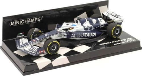 Minichamps MIN 417 220110 Scuderia Alphatauri AT03 Pierre Gasly Bahrain GP 2022 1/43 Scale