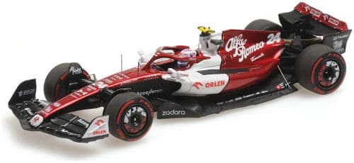 Minichamps MIN 417 220124 Alfa Romeo F1 Team Orlen C42 Guanyu Zhou Bahrain GP 2022 1/43 PRE ORDER