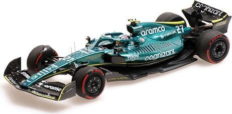 Minichamps MIN 417 220127 Aston Martin Aramco Cognizant AMR22 Nico Hulkenberg Bahrain GP 2022