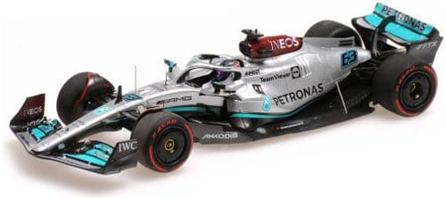 Minichamps MIN 417 220163 Mercedes AMG Petronas F1 W13 E Performance George Russell Bahrain GP 2022