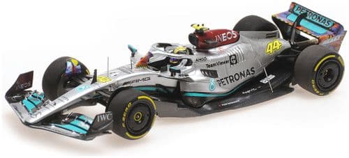 Minichamps MIN 417 220544 Mercedes AMG Petronas Lewis Hamilton F1 Team W13 E Performance Miami GP22