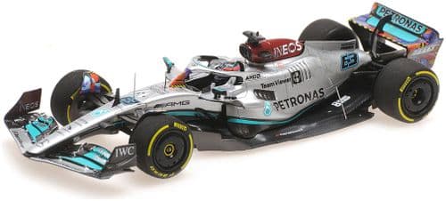 Minichamps MIN 417 220563 Mercedes AMG Petronas George Russell F1 Team W13 E Performance Miami GP22