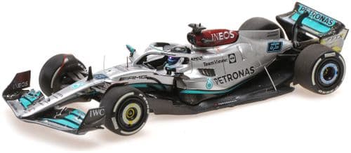 Minichamps MIN 417 221063 Mercedes AMG Petronas F1 W13 E Performance George Russell British GP 2022