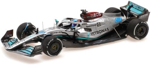 Minichamps MIN 417 221263 Mercedes AMG Petronas F1 G. Russell FRA22 3rd French GP 2022 W13 E Perform