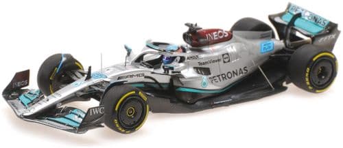 Minichamps MIN 417 221363 Mercedes AMG Petronas F1 G. Russell HUN22 3rd Hungarian GP 2022 W13 E Perf