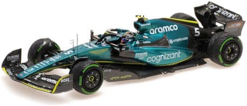 Minichamps MIN 417 221705 Aston Martin Aramco Cognizant F1 AMR22 Sebastian Vettel Singapore GP 2022