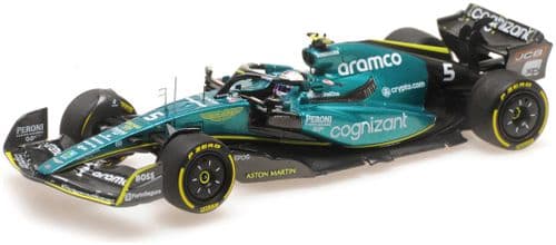 Minichamps MIN 417 222205 Aston Martin Aramco Cognizant F1 AMR22 S. Vettel Last Race Abu Dhabi GP22