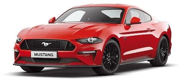 Minichamps MIN 870 087020 Ford Mustang - 2018 - Red 1/87 Scale