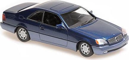 Minichamps MIN 940 032600 Mercedes Benz 600 SEC Coupe 1992 Blue Metallic 1/43 Scale