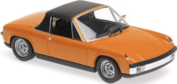 Minichamps 1:43 Volkswagen VW Porsche 914 année 1969 d'orange