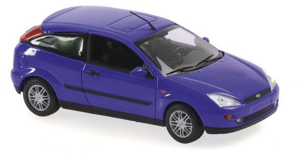 Minichamps MIN 940 087000 Ford Focus 2-Door 1998 Blue Metallic 1/43 Scale